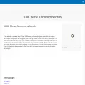 1000mostcommonwords.com
