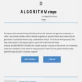 algorithmsteps.com