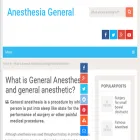anesthesiageneral.com anesthesiageneral.com