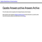 answers.gazebosim.org answers.gazebosim.org