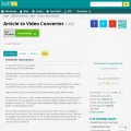 article-to-video-converter.soft112.com