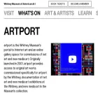 artport.whitney.org artport.whitney.org