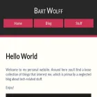 bartwolff.com bartwolff.com