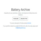 batteryarchive.org batteryarchive.org