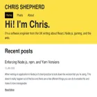 chrisshepherd.me chrisshepherd.me