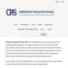 comparativepopulationstudies.de