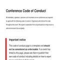 confcodeofconduct.com