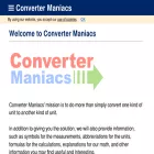 convertermaniacs.com