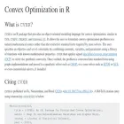 cvxr.rbind.io cvxr.rbind.io