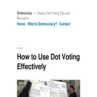 dotmocracy.org dotmocracy.org