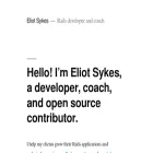 eliotsykes.com eliotsykes.com
