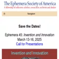 ephemerasociety.org ephemerasociety.org