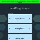 essentialtherapytraining.com essentialtherapytraining.com