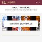 facultyhandbook.fsu.edu facultyhandbook.fsu.edu