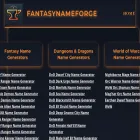 fantasynameforge.com fantasynameforge.com