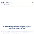 fireandvinehospitality.com