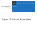 geuniversalremote.codes