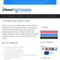 huaweicodecalculator.com