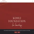 kohlifoundation.eu kohlifoundation.eu