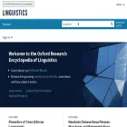 linguistics.oxfordre.com linguistics.oxfordre.com