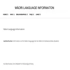 maorilanguage.info maorilanguage.info
