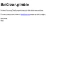 mattcrouch.github.io mattcrouch.github.io