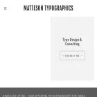 mattesontypographics.com mattesontypographics.com