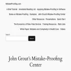 mistakeproofing.com mistakeproofing.com