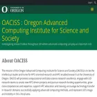 oaciss.uoregon.edu oaciss.uoregon.edu