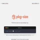 pkg-size.dev pkg-size.dev