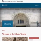 policies.cua.edu policies.cua.edu