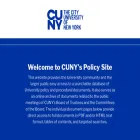 policy.cuny.edu policy.cuny.edu
