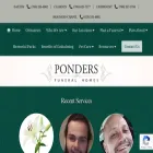 pondersfuneralhome.com pondersfuneralhome.com