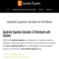 quadraticequation.net