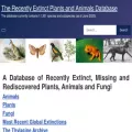 recentlyextinctspecies.com