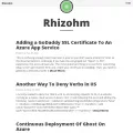 rhizohm.net rhizohm.net