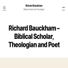 richardbauckham.co.uk