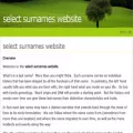 selectsurnames.com selectsurnames.com