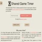 sharedgametimer.com sharedgametimer.com
