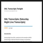 snltranscripts.jt.org snltranscripts.jt.org