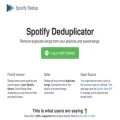 spotify-dedup.com