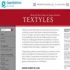 textyles.revues.org textyles.revues.org