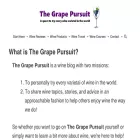 thegrapepursuit.com thegrapepursuit.com