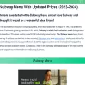 thesubwaymenu.com