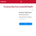 timhortonsmenu.ca timhortonsmenu.ca