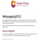 webpages.scu.edu webpages.scu.edu