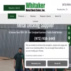 whitakermetaldecksales.com whitakermetaldecksales.com
