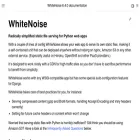 whitenoise.evans.io