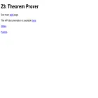 z3prover.github.io z3prover.github.io